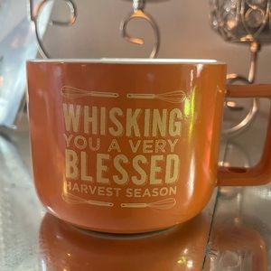 Orange soup bowl/mug